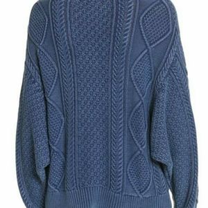 Rag & Bone Women's Indigo Blue Harper Knit Sweater Sz M EUC!